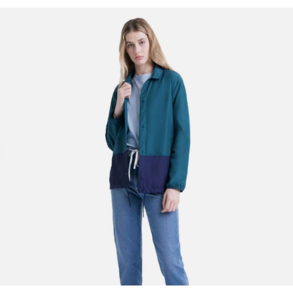 Herschel Supply Company Jackets & Blazers - Herschel Voyage Coach Jacket Windbreaker Jacket Large Long Sleeve Snap